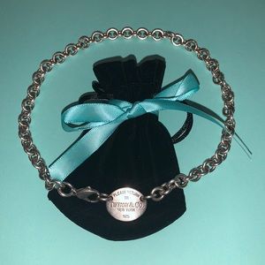 **Authentic** Tiffany Oval Tag Necklace